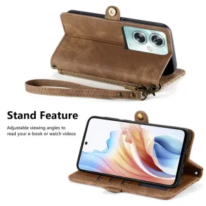GEOM Peňaženkové puzdro pre Oppo A79 5G hnedé