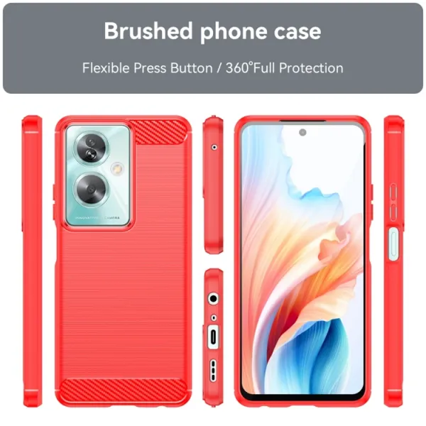 FLEXI TPU Ochranný kryt Oppo A79 5G červený