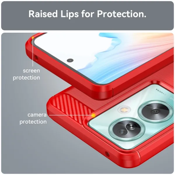 FLEXI TPU Ochranný kryt Oppo A79 5G červený
