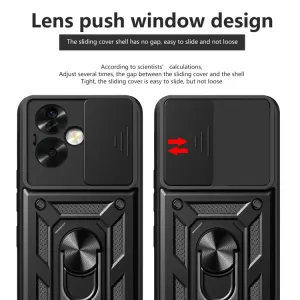 RING CAMERA Kryt s držiakom pre Oppo A79 5G modrý