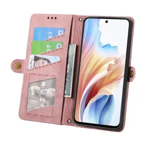 GEOM Peňaženkové puzdro pre Oppo A79 5G ružové