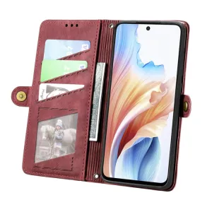 GEOM Peňaženkové puzdro pre Oppo A79 5G červené