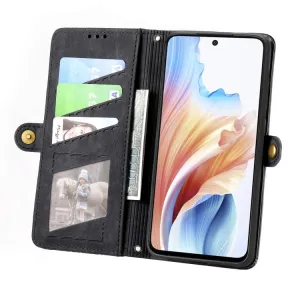 GEOM Peňaženkové puzdro pre Oppo A79 5G čierne