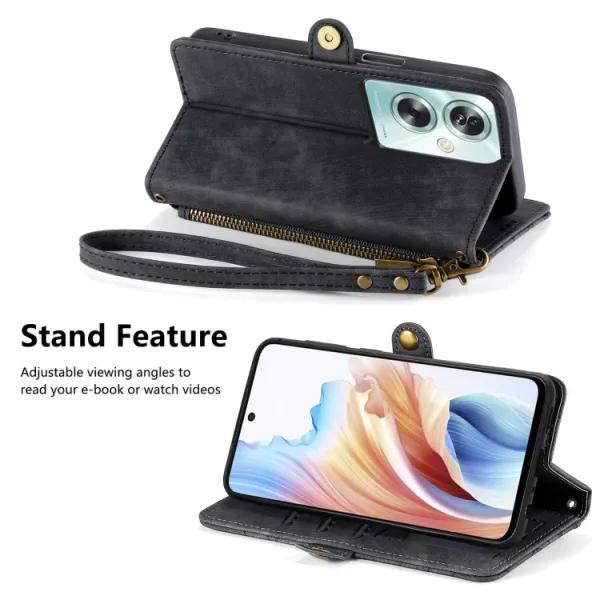GEOM Peňaženkové puzdro pre Oppo A79 5G čierne