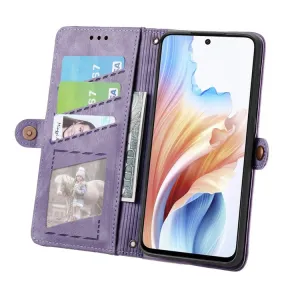 GEOM Peňaženkové puzdro pre Oppo A79 5G fialové