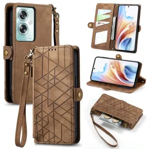 GEOM Peňaženkové puzdro pre Oppo A79 5G hnedé