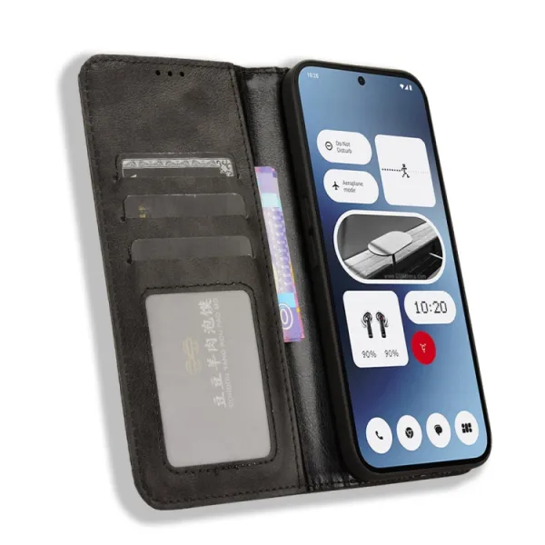BUSINESS Peňaženkový kryt pre Nothing Phone 2a / (2a) Plus čierny