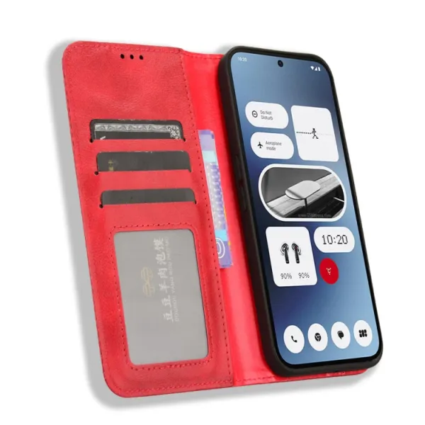 BUSINESS Peňaženkový kryt pre Nothing Phone 2a / (2a) Plus červený