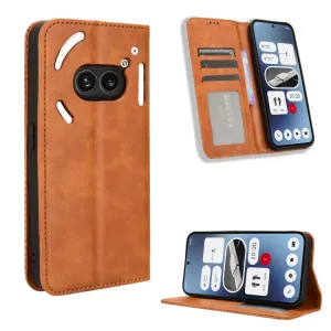 BUSINESS Peňaženkový kryt pre Nothing Phone 2a / (2a) Plus hnedý