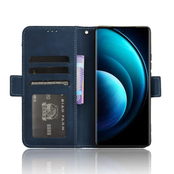 SLOT Peňaženkový obal pre Vivo X100 Pro 5G modrý