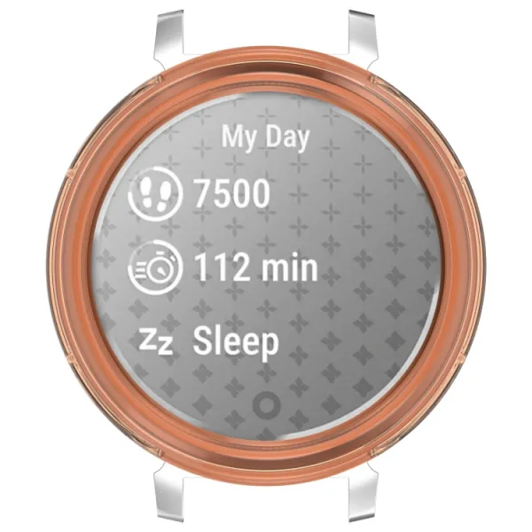 TPU HALF COVER Kryt pre Garmin Lily 2 oranžový