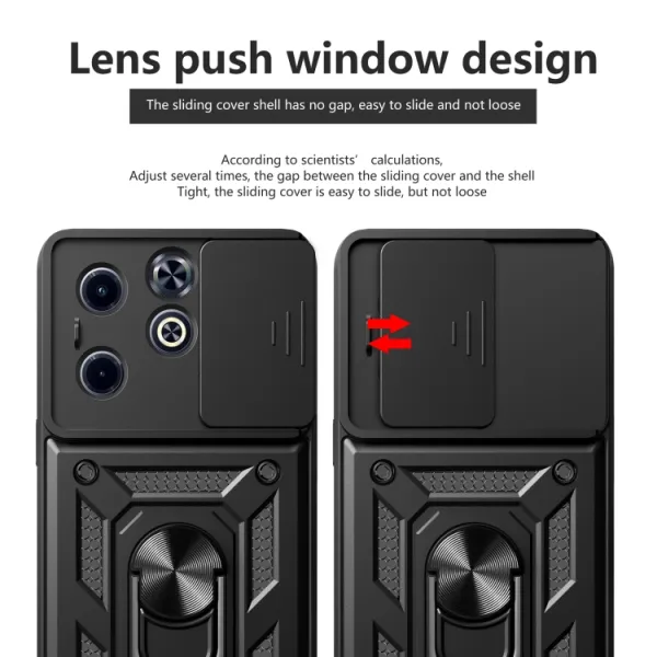 RING CAMERA Kryt s držiakom pre Infinix Hot 40i modrý