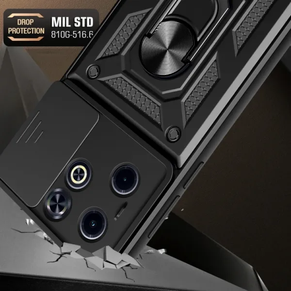 RING CAMERA Kryt s držiakom pre Infinix Hot 40i modrý