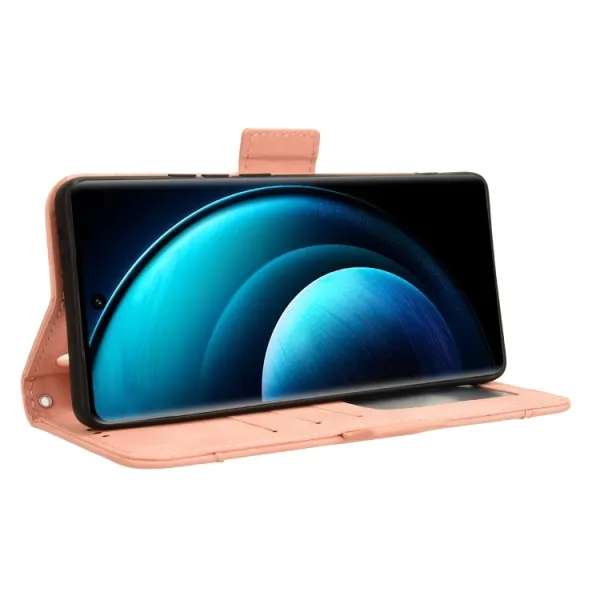 SLOT Peňaženkový obal pre Vivo X100 Pro 5G ružový