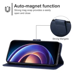 SMOOTH Peňaženkové puzdro pre Xiaomi Redmi 12 5G modré