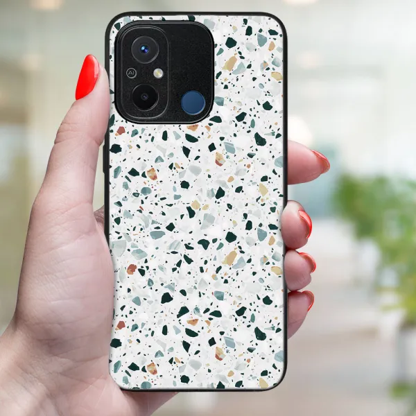 MY ART Ochranný kryt pre Xiaomi Redmi 12C GREY TERRAZZO (163)