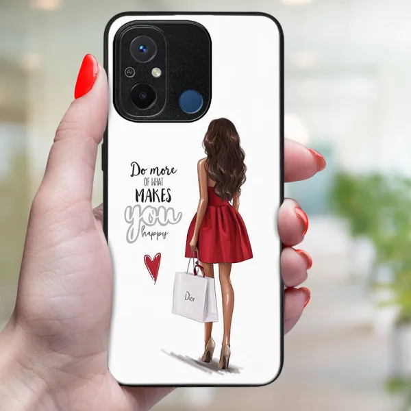 MY ART Ochranný kryt pre Xiaomi Redmi 12C RED DRESS (137)