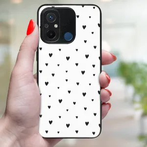 MY ART Ochranný kryt pre Xiaomi Redmi 12C BLACK HEARTS (167)