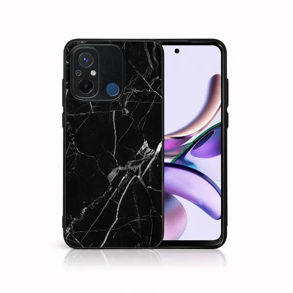 MY ART Ochranný kryt pre Xiaomi Redmi 12C BLACK MARBLE (142)