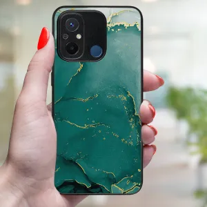 MY ART Ochranný kryt pre Xiaomi Redmi 12C GREEN MARBLE (145)