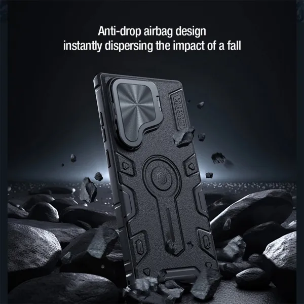 NILLKIN ARMOR PROP Kryt pre Samsung Galaxy S24 Ultra 5G čierny