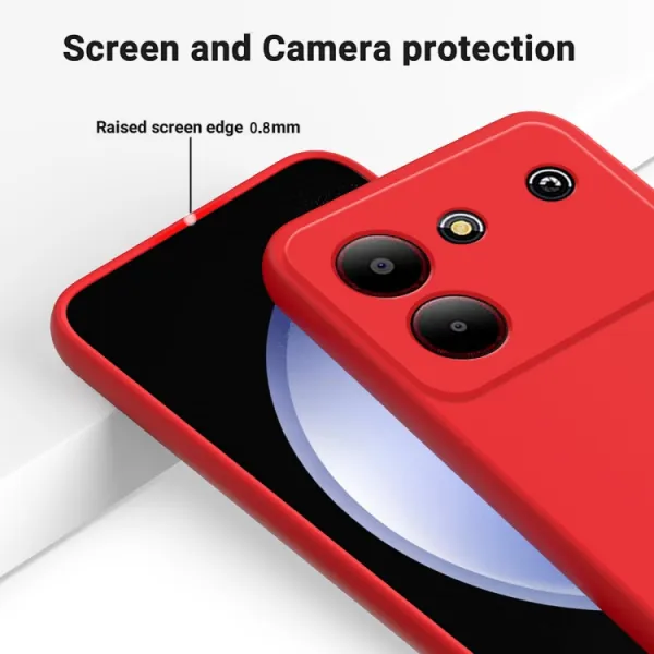 RUBBER Ochranný obal pre ZTE Blade A54 červený