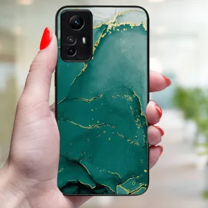 MY ART Ochranný kryt pre Xiaomi Redmi Note 12S GREEN MARBLE (145)