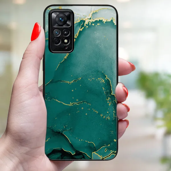 MY ART Ochranný kryt pre Xiaomi Redmi Note 11 Pro 5G / Redmi Note 11 Pro GREEN MARBLE (145)