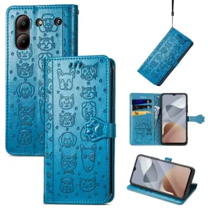 ART ANIMALS Peňaženkový obal pre ZTE Blade A54 modrý