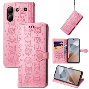 ART ANIMALS Peňaženkový obal pre ZTE Blade A54 ružový