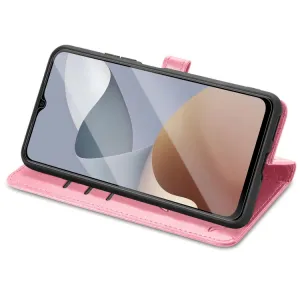 ART ANIMALS Peňaženkový obal pre ZTE Blade A54 ružový