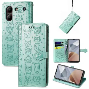 ART ANIMALS Peňaženkový obal pre ZTE Blade A54 zelený