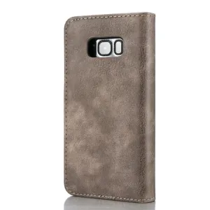 DG.MING Peňaženkový obal 2v1 Samsung Galaxy S8 Plus šedý