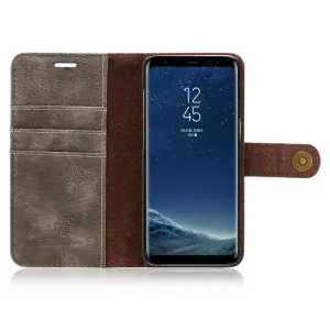 DG.MING Peňaženkový obal 2v1 Samsung Galaxy S8 Plus šedý