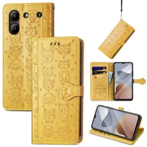 ART ANIMALS Peňaženkový obal pre ZTE Blade A54 žltý