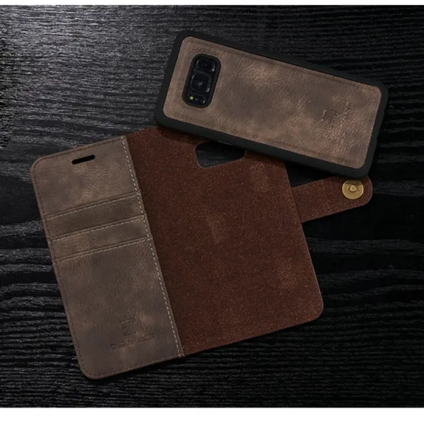 DG.MING Peňaženkový obal 2v1 Samsung Galaxy S8 Plus šedý