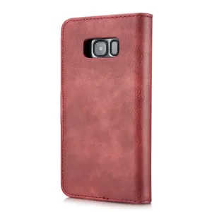 DG.MING Peňaženkový obal 2v1 Samsung Galaxy S8 Plus červený