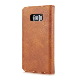 DG.MING Peňaženkový obal 2v1 Samsung Galaxy S8 Plus hnedý