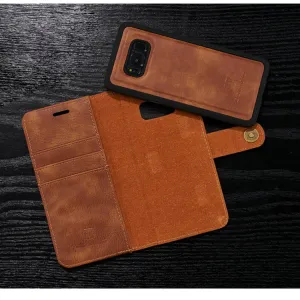 DG.MING Peňaženkový obal 2v1 Samsung Galaxy S8 Plus hnedý