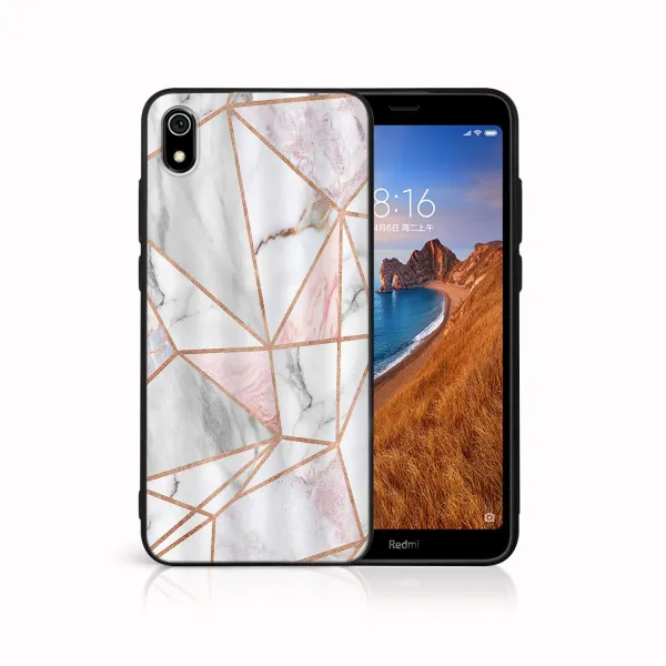 MY ART Ochranný kryt pre Xiaomi Redmi 7A PINK MARBLE (143)