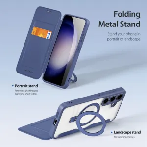 DUX X STAND Zaklápacie puzdro s MagSafe pre Samsung Galaxy S24 5G modré