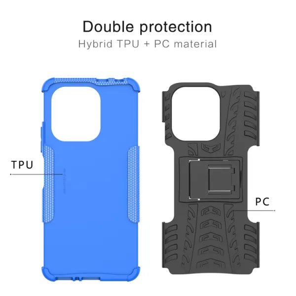 STAND Odolný ochranný kryt pre Xiaomi Redmi Note 13 modrý