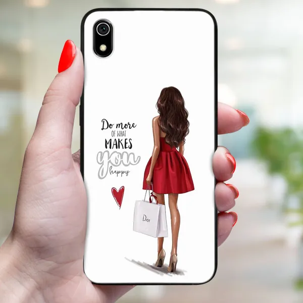 MY ART Ochranný kryt pre Xiaomi Redmi 7A RED DRESS (137)