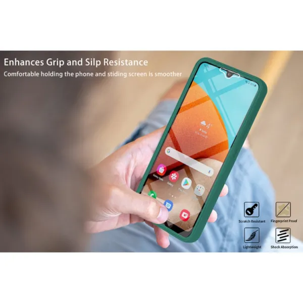 DUAL Obojstranný kryt s fóliou Samsung Galaxy A52 / A52s / A52 5G čierny