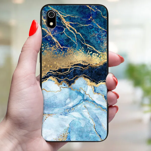 MY ART Ochranný kryt pre Xiaomi Redmi 7A BLUE MARBLE (141)