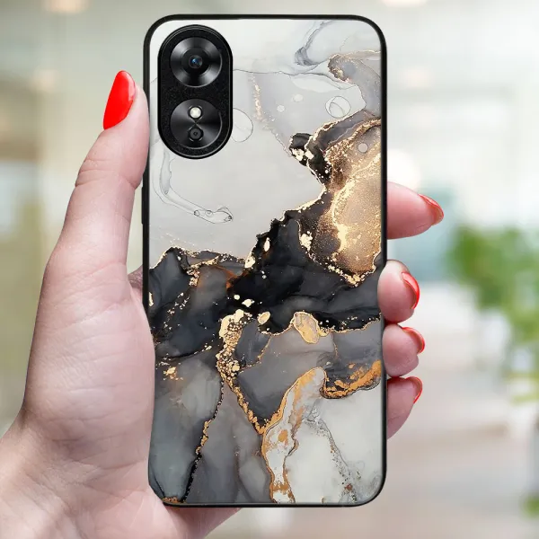 MY ART Ochranný kryt pre Oppo A17 GREY MARBLE (140)