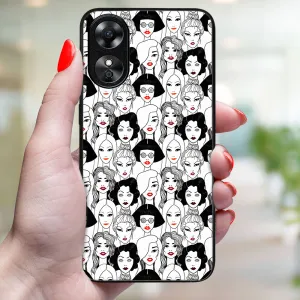 MY ART Ochranný kryt pre Oppo A17 LIPSTICK (174)