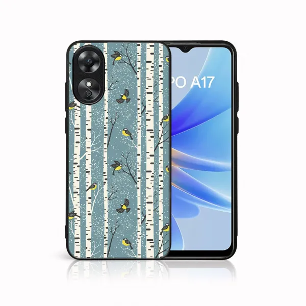 MY ART Kryt s vianočným dizajnom Oppo A17 BIRCH (072)