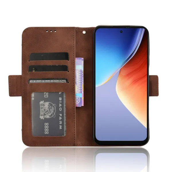 SLOT Peňaženkový obal pre Blackview A96 hnedý