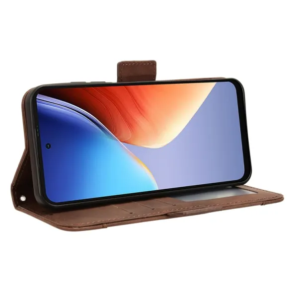 SLOT Peňaženkový obal pre Blackview A96 hnedý